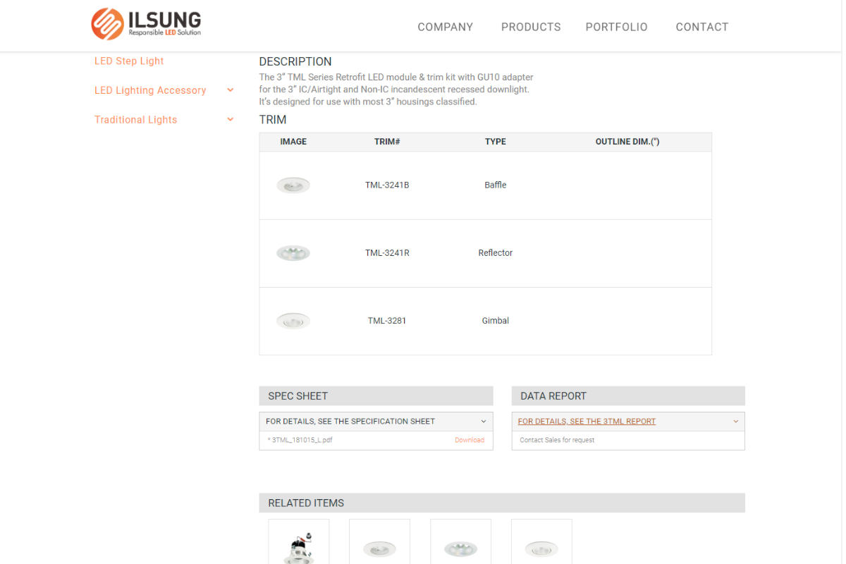 ILSUNG 웹사이트 Web